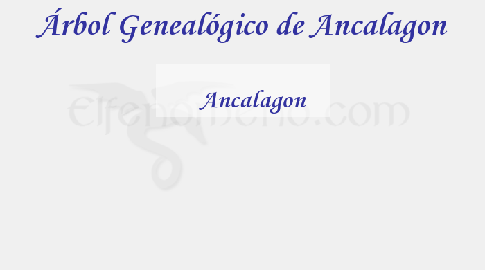 Árbol Genealógico de Ancalagon - Fenopaedia: la enciclopedia Tolkien de Elfenomeno.com