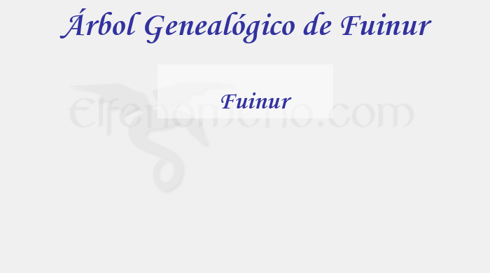 Árbol Genealógico de Fuinur - Fenopaedia: la enciclopedia Tolkien de Elfenomeno.com