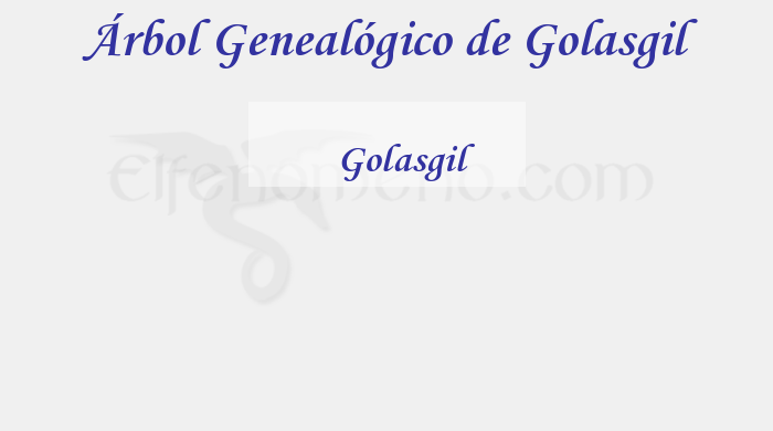 Árbol Genealógico de Golasgil - Fenopaedia: la enciclopedia Tolkien de Elfenomeno.com