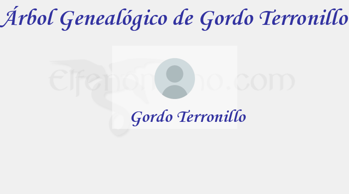 Árbol Genealógico de Gordo Terronillo - Fenopaedia: la enciclopedia Tolkien de Elfenomeno.com