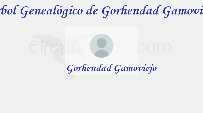 Árbol Genealógico de Gorhendad Gamoviejo - Fenopaedia: la enciclopedia Tolkien de Elfenomeno.com