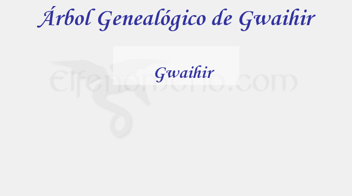 Árbol Genealógico de Gwaihir - Fenopaedia: la enciclopedia Tolkien de Elfenomeno.com