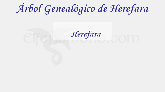 Árbol Genealógico de Herefara - Fenopaedia: la enciclopedia Tolkien de Elfenomeno.com