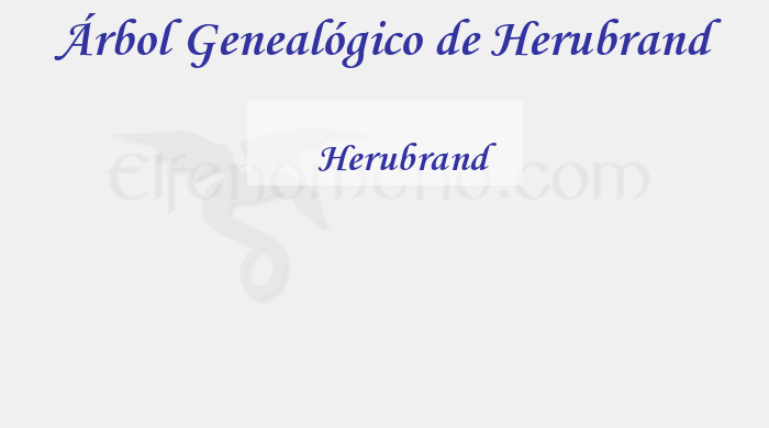 Árbol Genealógico de Herubrand – Fenopaedia: la enciclopedia Tolkien de Elfenomeno.com