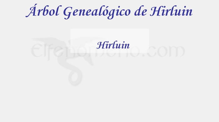 Árbol Genealógico de Hirluin - Fenopaedia: la enciclopedia Tolkien de Elfenomeno.com