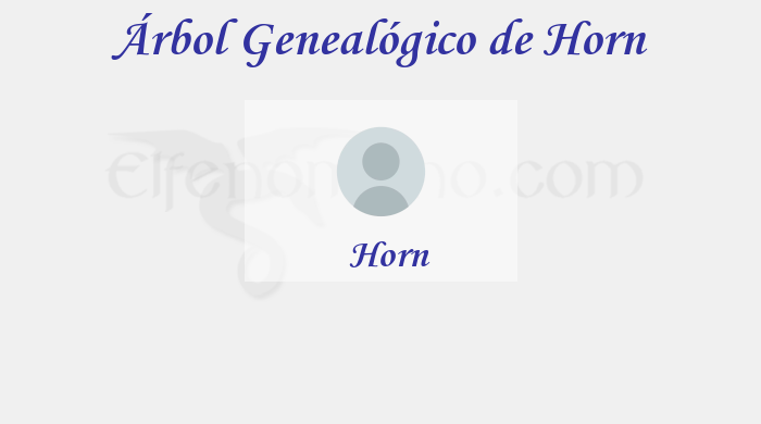 Árbol Genealógico de Horn - Fenopaedia: la enciclopedia Tolkien de Elfenomeno.com