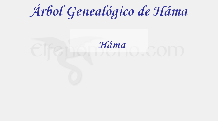 Árbol Genealógico de Háma - Fenopaedia: la enciclopedia Tolkien de Elfenomeno.com