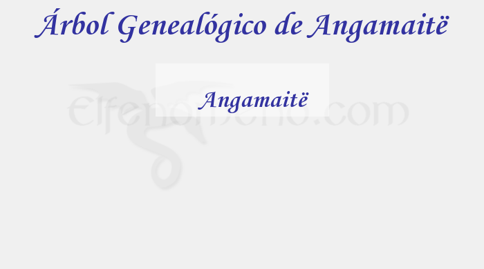 Árbol Genealógico de Angamaitë - Fenopaedia: la enciclopedia Tolkien de Elfenomeno.com
