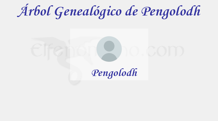 Árbol Genealógico de Pengolodh - Fenopaedia: la enciclopedia Tolkien de Elfenomeno.com