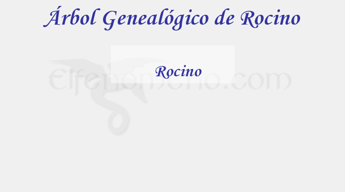 Árbol Genealógico de Rocino - Fenopaedia: la enciclopedia Tolkien de Elfenomeno.com