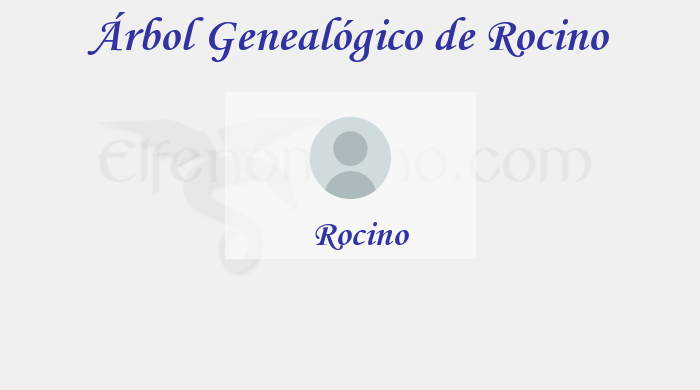Árbol Genealógico de Rocino - Fenopaedia: la enciclopedia Tolkien de Elfenomeno.com