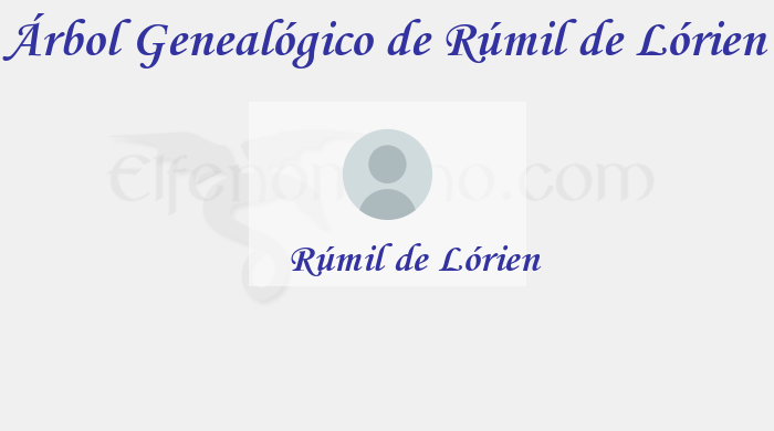 Árbol Genealógico de Rúmil de Lórien - Fenopaedia: la enciclopedia Tolkien de Elfenomeno.com