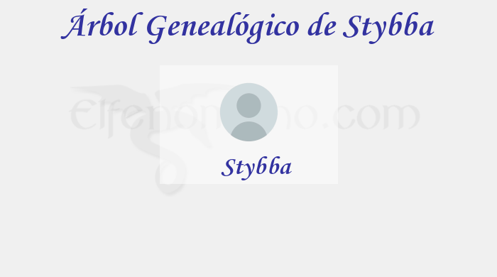 Árbol Genealógico de Stybba - Fenopaedia: la enciclopedia Tolkien de Elfenomeno.com
