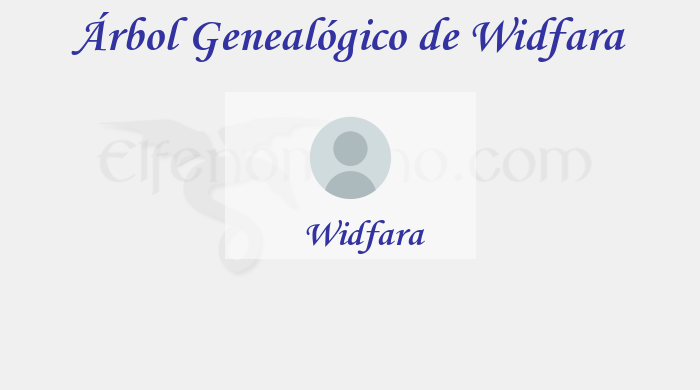 Árbol Genealógico de Widfara - Fenopaedia: la enciclopedia Tolkien de Elfenomeno.com