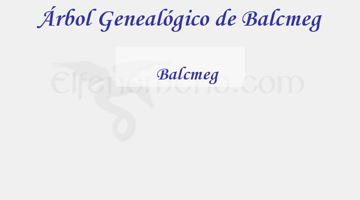 Árbol Genealógico de Balcmeg – Fenopaedia: la enciclopedia Tolkien de Elfenomeno.com