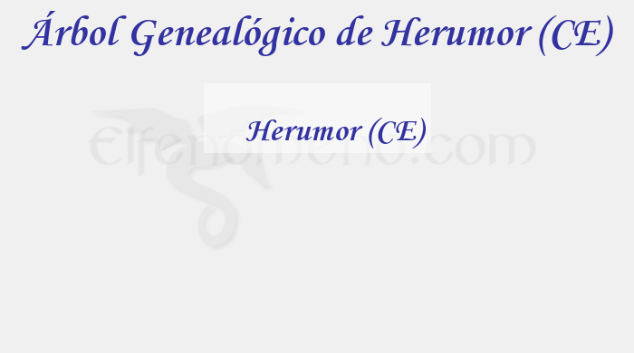Árbol Genealógico de Herumor (CE) – Fenopaedia: la enciclopedia Tolkien de Elfenomeno.com