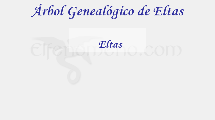 Árbol Genealógico de Eltas – Fenopaedia: la enciclopedia Tolkien de Elfenomeno.com