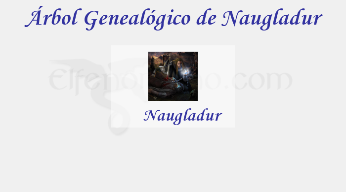Árbol Genealógico de Naugladur - Fenopaedia: la enciclopedia Tolkien de Elfenomeno.com