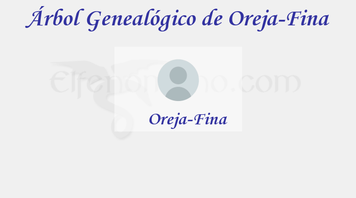 Árbol Genealógico de Oreja-Fina - Fenopaedia: la enciclopedia Tolkien de Elfenomeno.com