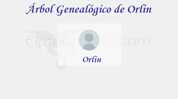 Árbol Genealógico de Orlin - Fenopaedia: la enciclopedia Tolkien de Elfenomeno.com