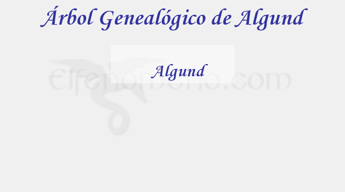Árbol Genealógico de Algund - Fenopaedia: la enciclopedia Tolkien de Elfenomeno.com