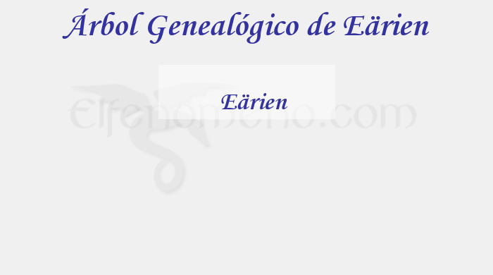 Árbol Genealógico de Eärien - Fenopaedia: la enciclopedia Tolkien de Elfenomeno.com