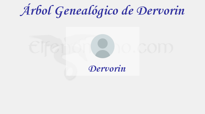 Árbol Genealógico de Dervorin - Fenopaedia: la enciclopedia Tolkien de Elfenomeno.com