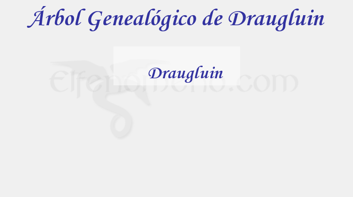 Árbol Genealógico de Draugluin - Fenopaedia: la enciclopedia Tolkien de Elfenomeno.com
