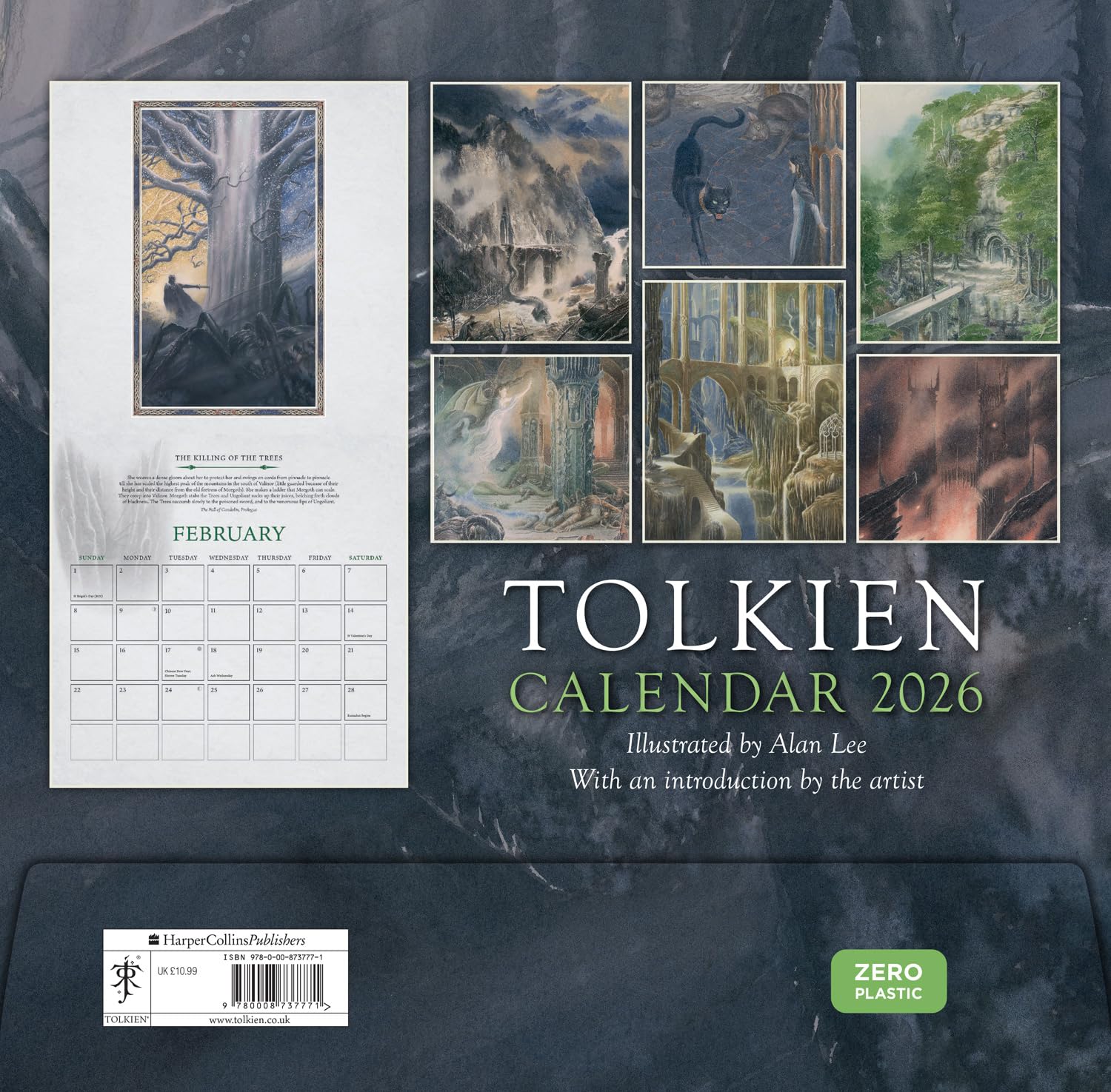 Calendario Tolkien 2026 (contraportada)