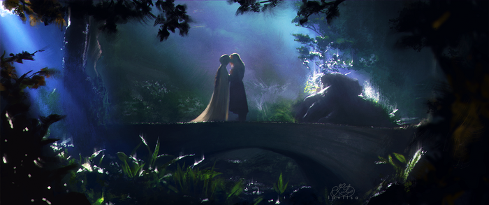 Aragorn y Arwen