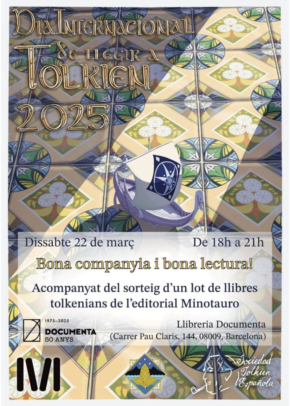 lectura de Tolkien en Barcelona con el smial de Lorien