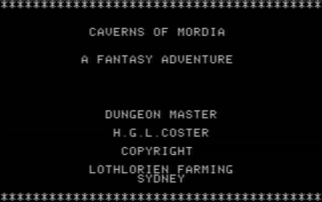 Caverns of Mordia (1980) - 2