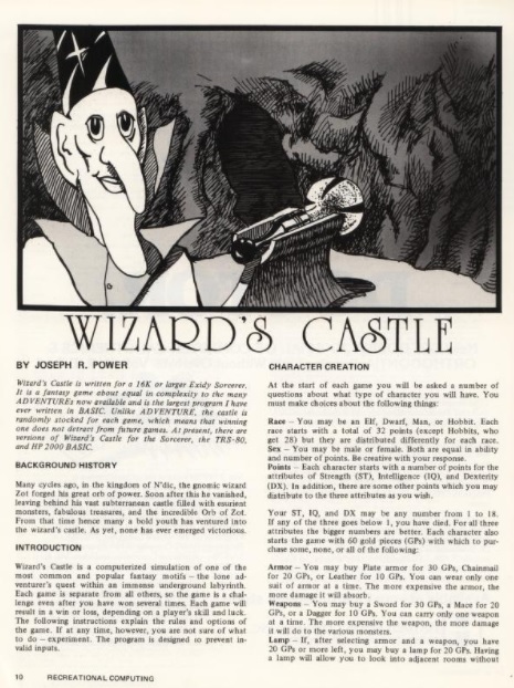 The Wizard’s Castle (1979) - 4