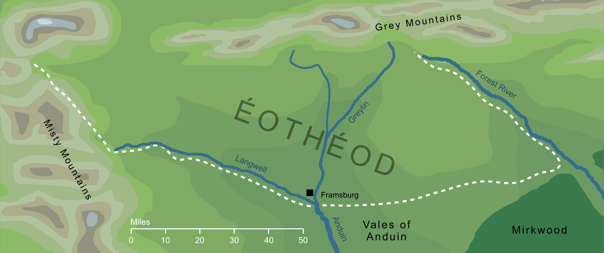 Localización de la tierra de los Éothéod - 2