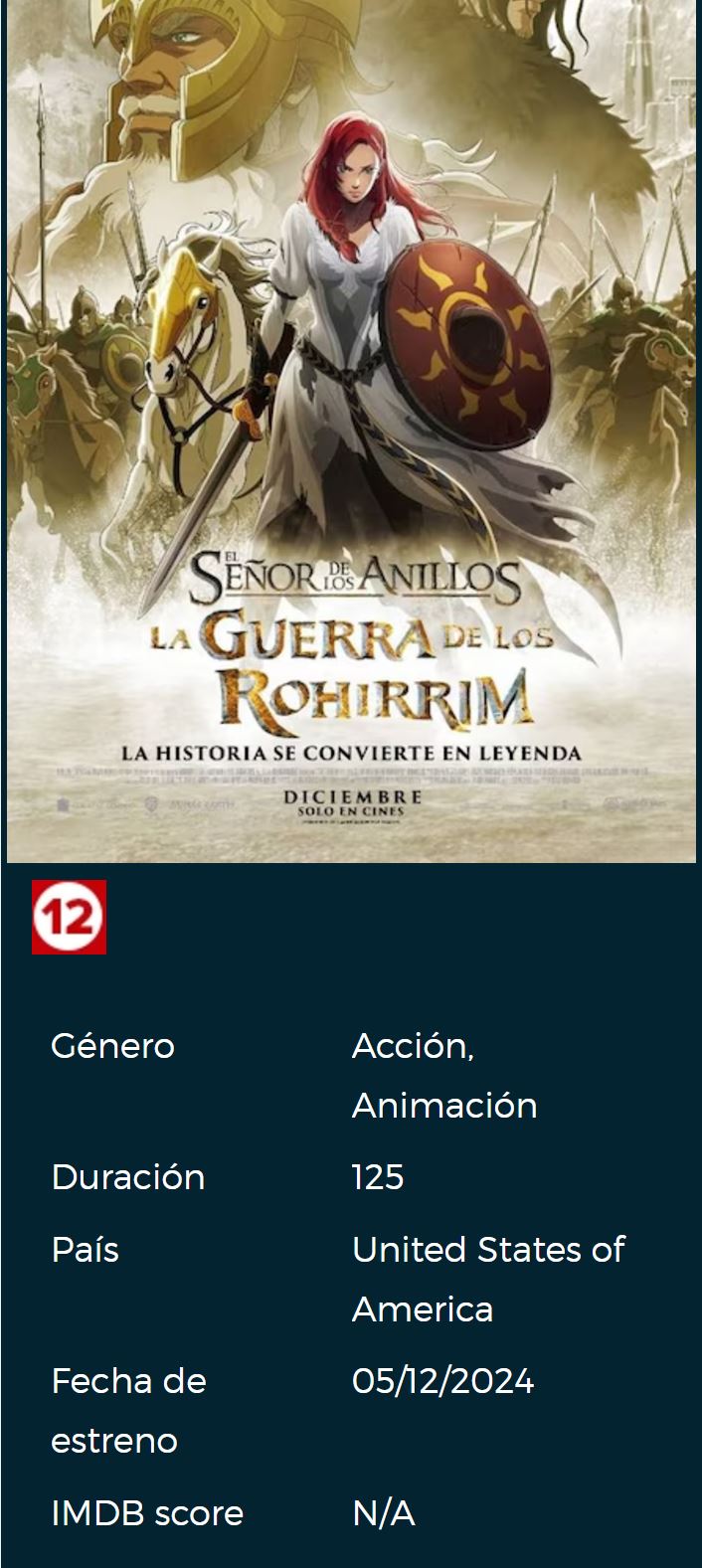 Entradas Guerra de los Rohirrim