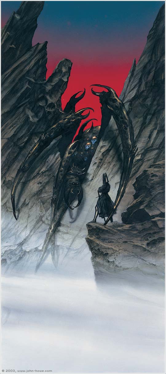 Melkor llamando a Ungoliant, de Howe