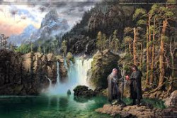 Turin y Gwindor en los estanques de Ivrin