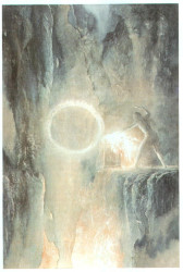 Sauron forjando el Anillo Único, de Alan Lee