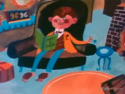 Bilbo en la película The Hobbit (1967)