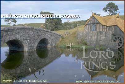 El puente y el molino de Hobbiton