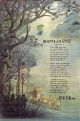 Póster de La Última Canción de Bilbo ilustrado por Pauline Baynes (1974)