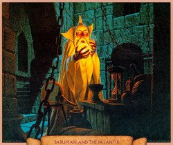 Saruman y la palantir, de los Hermanos Hildebrandt