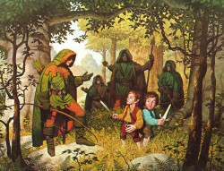 Frodo y Sam se encuentran a Faramir