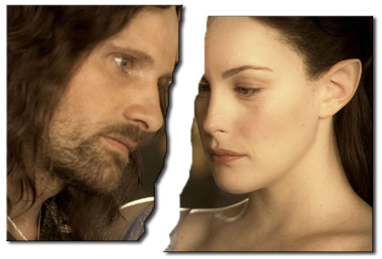 Aragorn y Arwen divorciados