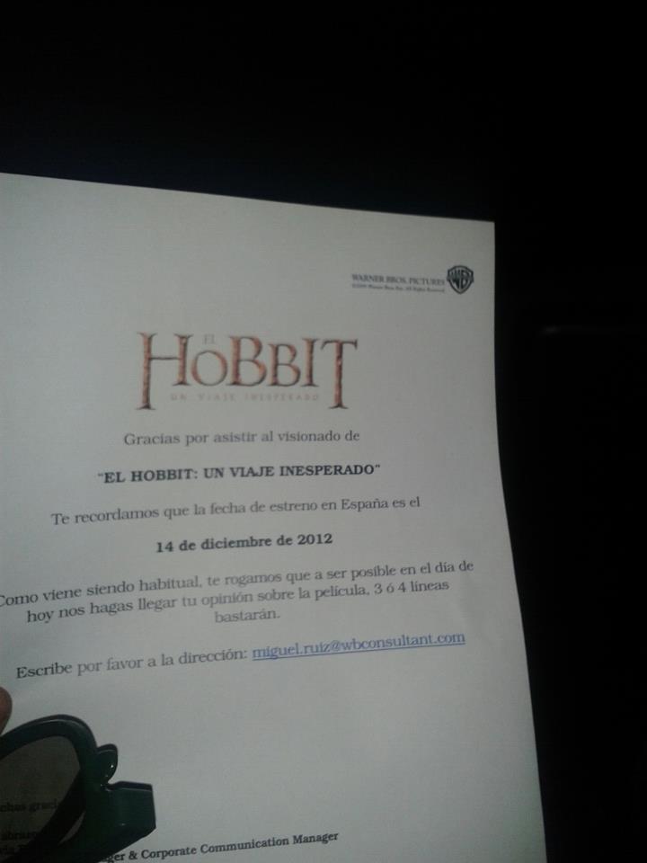 En el pase de prensa de El Hobbit