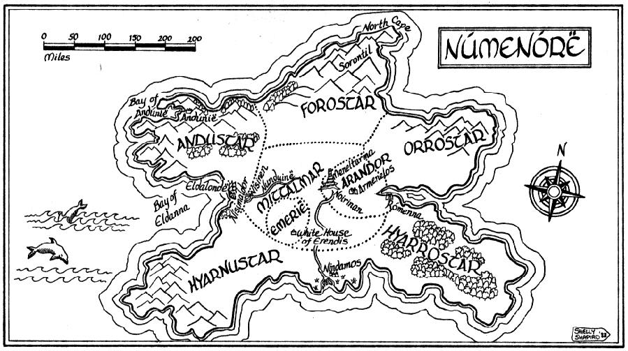 Mapa de Númenor